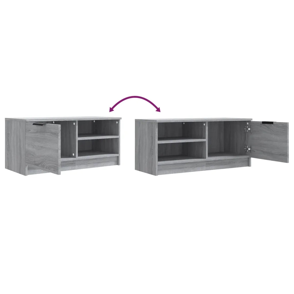 Mobili TV 2 pz Grigio Sonoma 80x35x36,5 cm in Legno Multistrato 817120