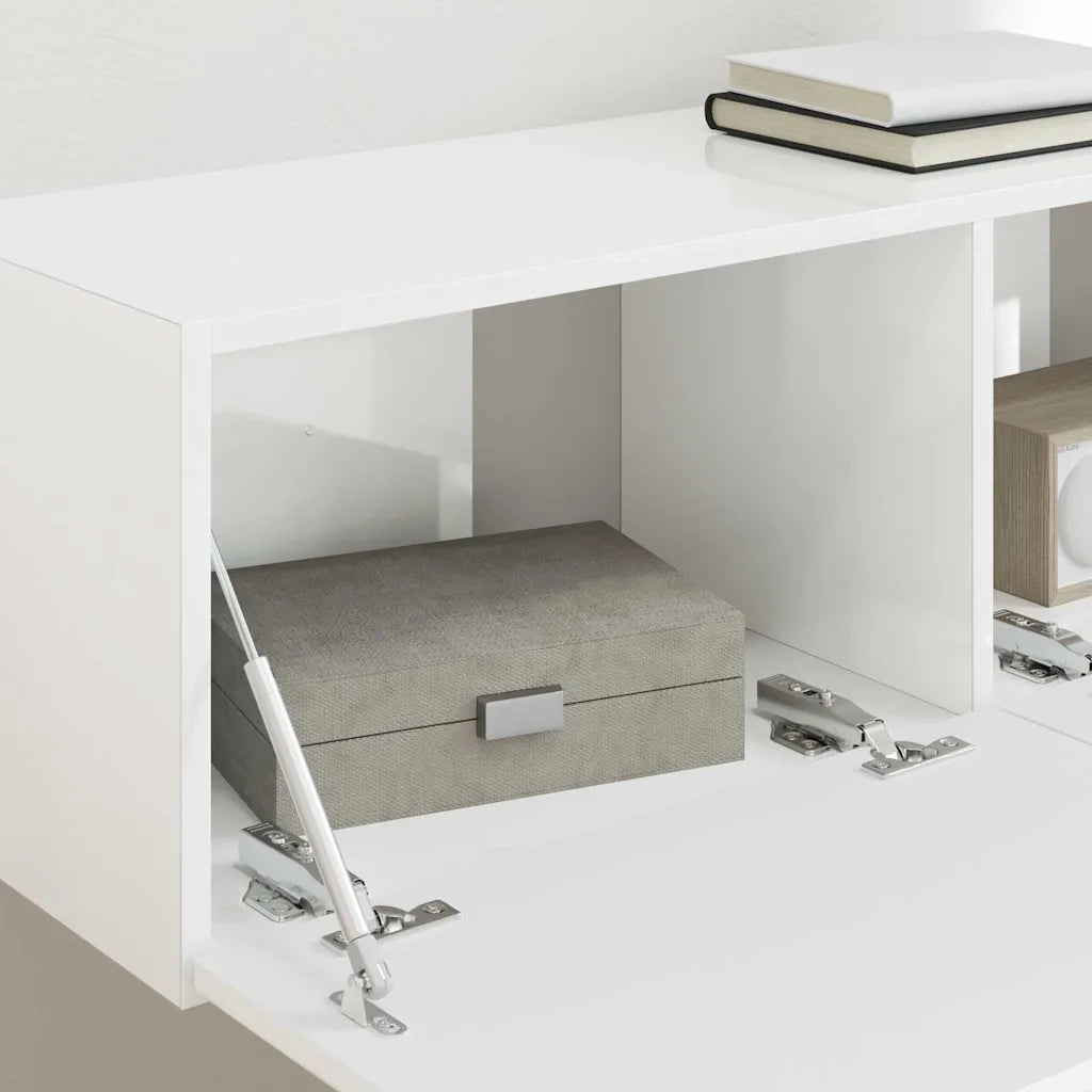 Mobile TV da parete-Mobile TV a Muro-Credenza TV Bianco Lucido 60 x 31 x 29.5 cm 182090