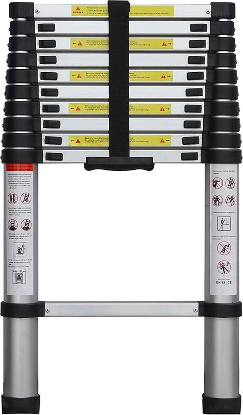 Ladder telescopica 10 gradini - altezza massima aperta 320 cm - uso domestico - per fai da te