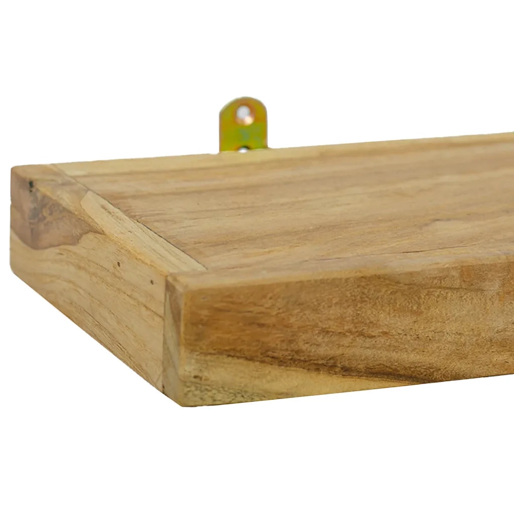 Mensole da Parete 2 pz 40x15x6 cm in Legno Massello di Teak cod mxl 64127