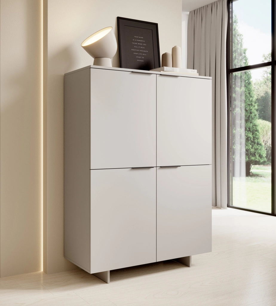 MOBILE CALMA CABINET 4D 145CM CASHMERE ALMA