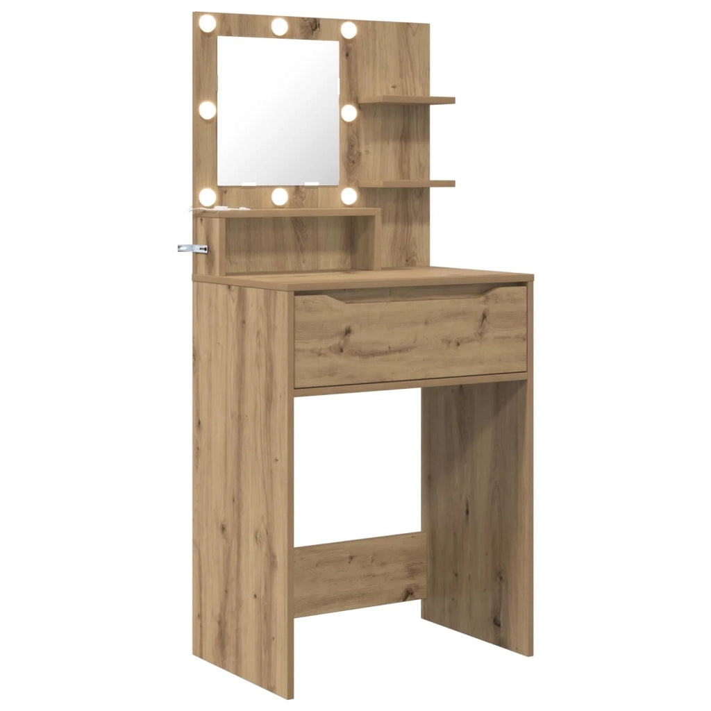 Tavoli da Trucco per Camera da Letto Rovere artigianale 888996