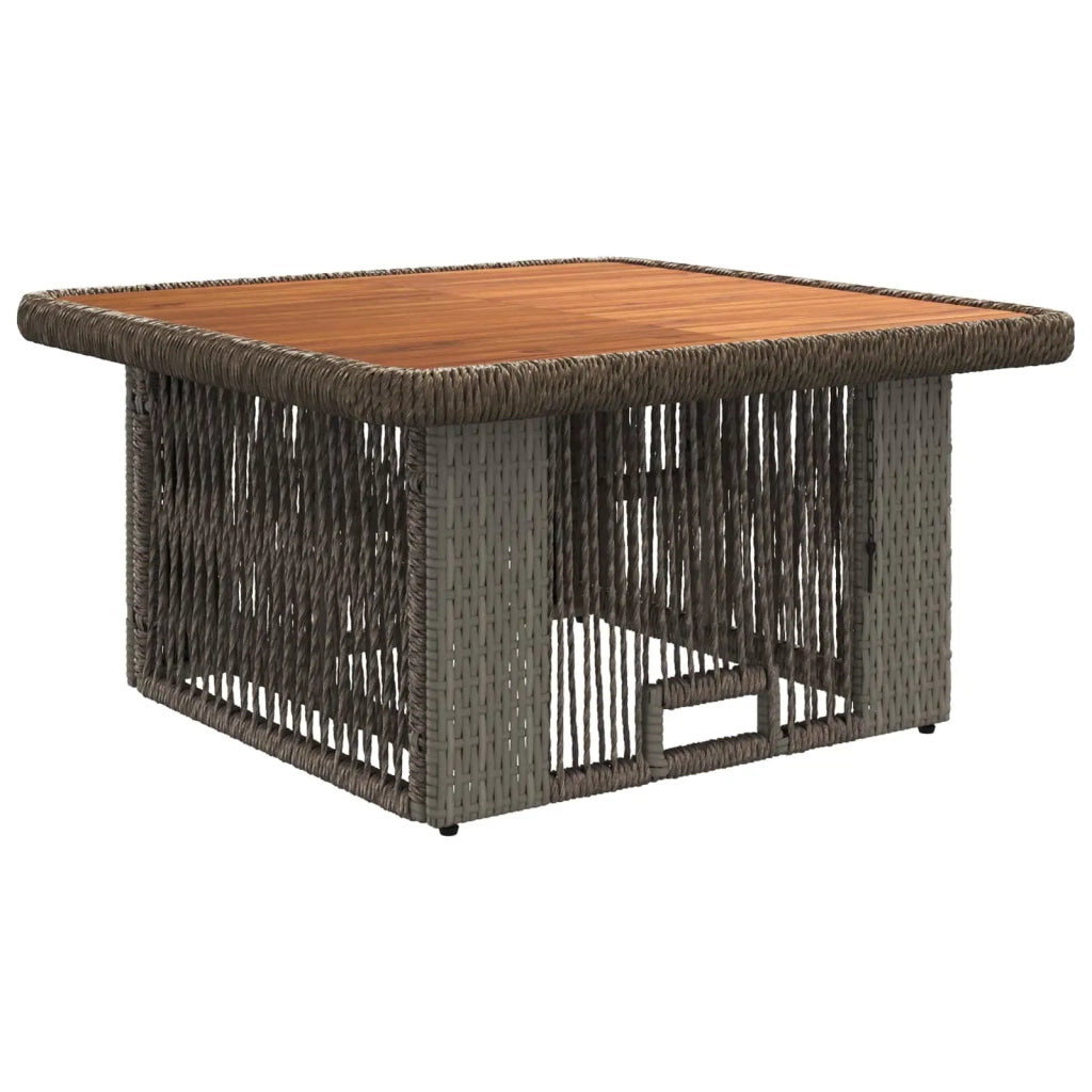 Set da Pranzo per Giardino 3 pz Grigio e Grigio Scuro 42026748