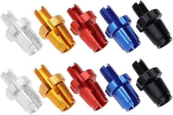 Componente di Rilievo per Bicicletta - 10 pezzi - Lega di Alluminio - Filo M7 - Ricambio - Adatto per Biciclette da Corsa/Mountain Bike - Leggero - Freno per Bicicletta