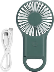 Mini ventilatore portatile a 3 livelli con tre velocità forti ventilatore personale per tavolo silenzioso ergonomico piccolo ventilatore USB caricabile portatile