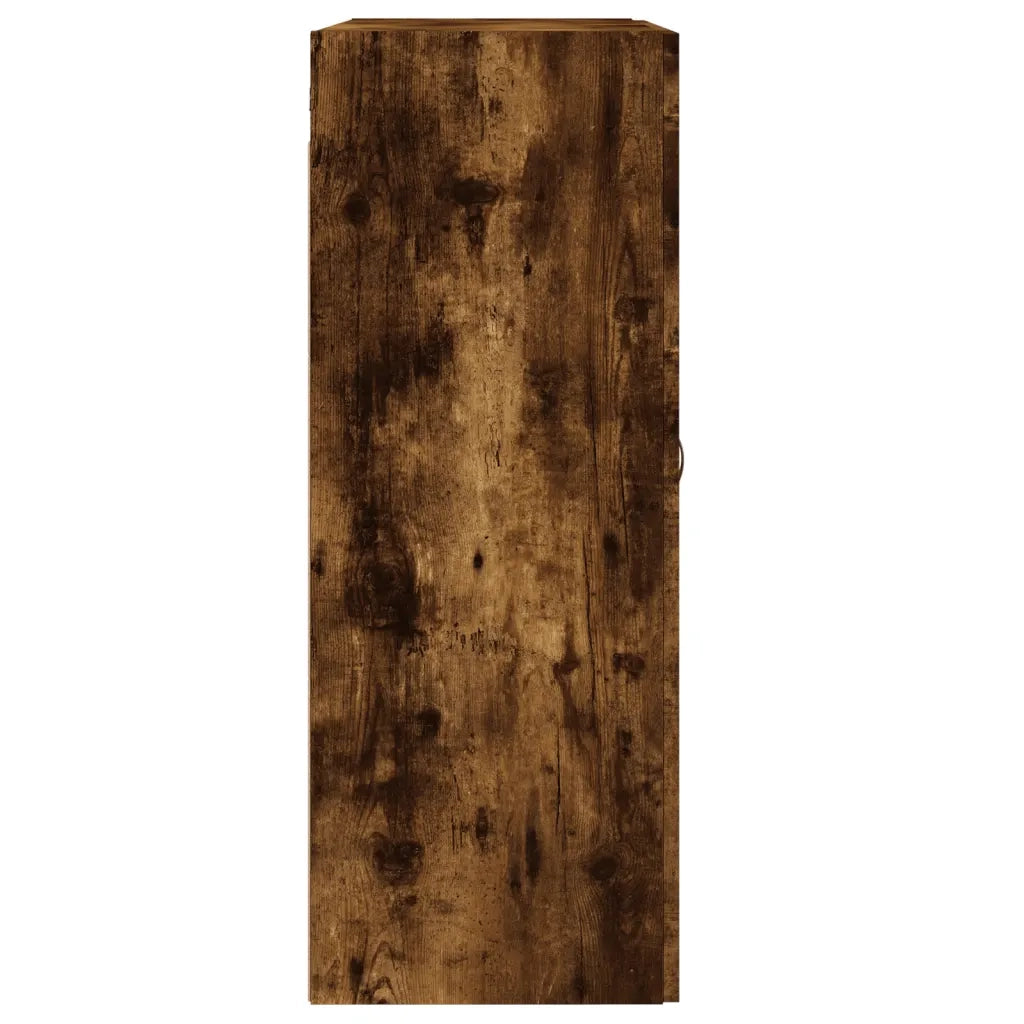vidaXL Armadietti a Parete 2 pz Rovere Fumo in Legno Multistrato