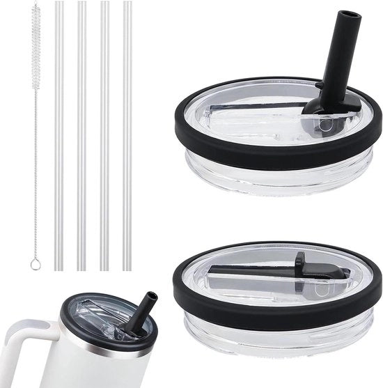Accessori di riciclo per bicchieri - 102 ml - 2 pezzi - Set di setole e spazzola - Accessori riciclabili - Nero