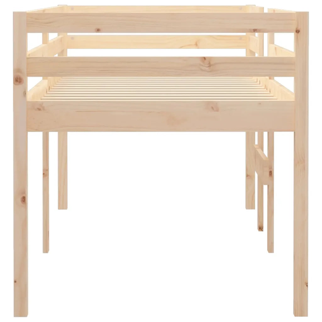 Letto a Soppalco 90x190 cm in Legno Massello di Pino 821614