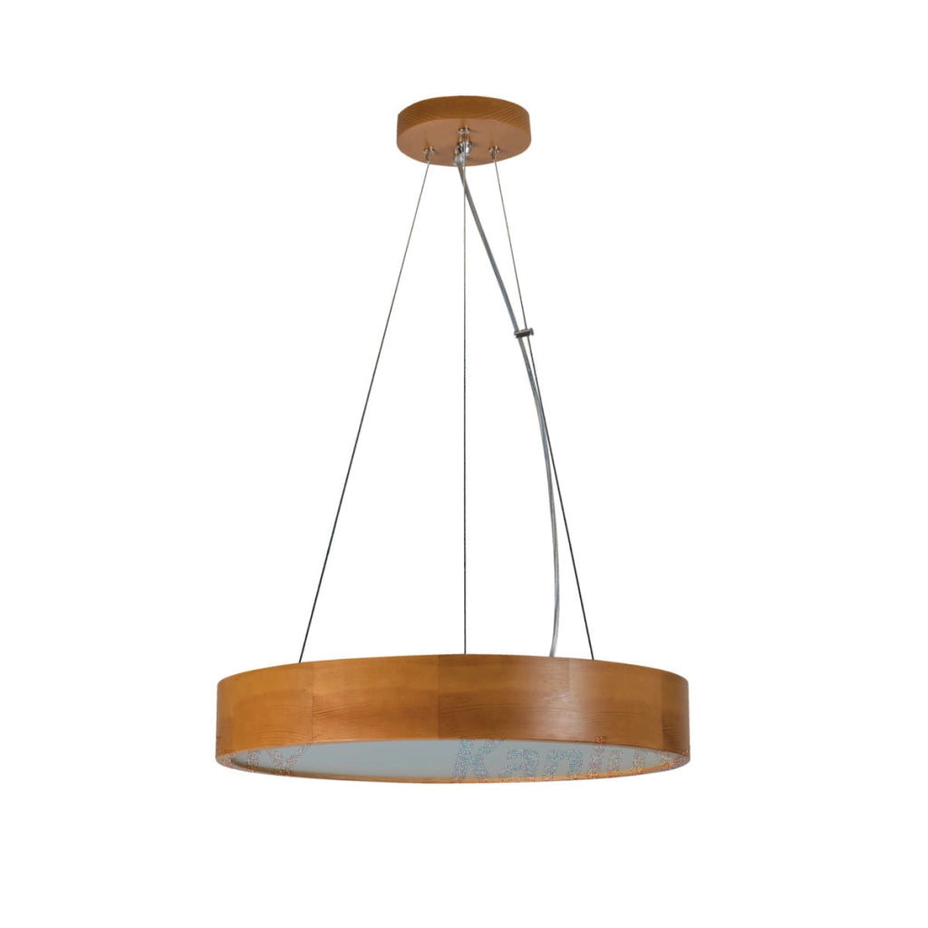 Lampadario rotondo in legno JASMIN 3xE27 Kanlux 36501
