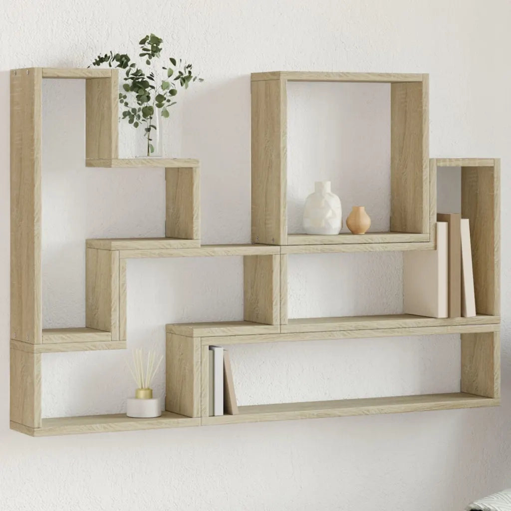Scaffale a parete | Ripiano a parete | Mensola a parete Rovere Sonoma 96x12x64cm in Legno Multistrato