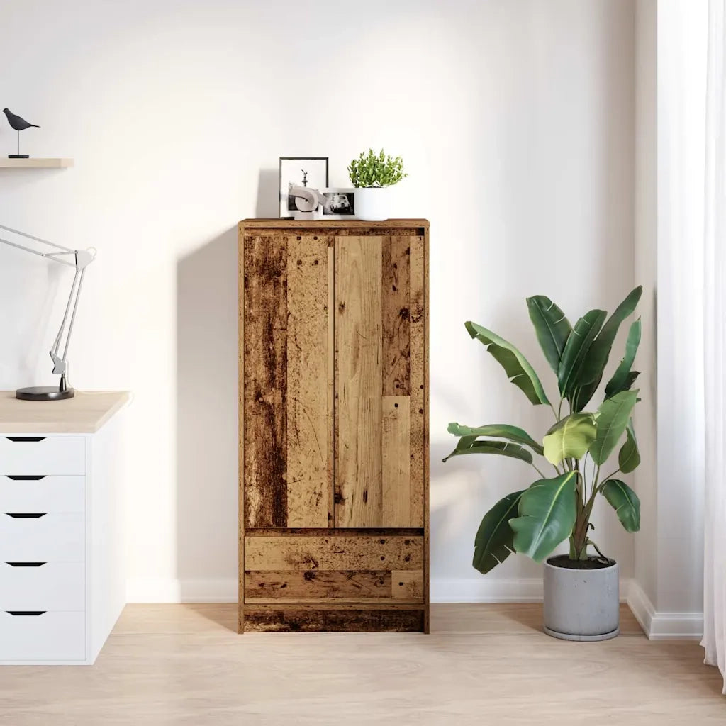 Armadio con Cassetto Legno Antico 55,5x34x119,5 cm Truciolato CFW8724439