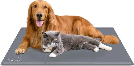 Mat di raffreddamento per cani e gatti - Mat di raffreddamento auto raffreddante Blu (Grigio XL)