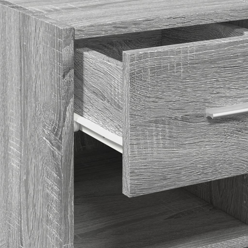 Buffet credenza cassettiera mobiletto mobile contenitore organizer cucina soggiorno Sonoma 30 x 42,5 x 93 cm legno ingegnerizzato grigio 02_0036292