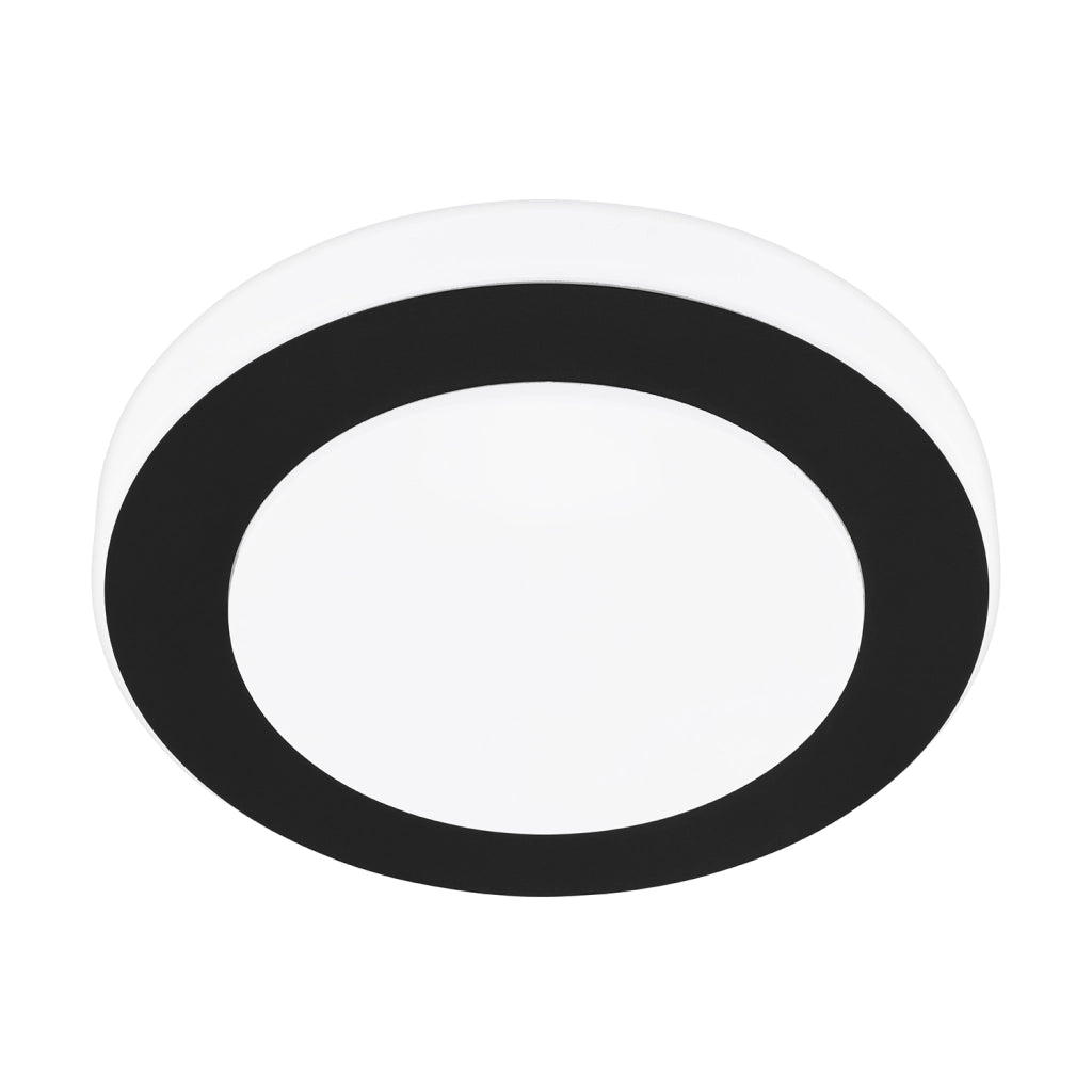 Plafoniera Moderna Led Carpi Acciaio Nero 3 Luci Led Integrato 3,6W