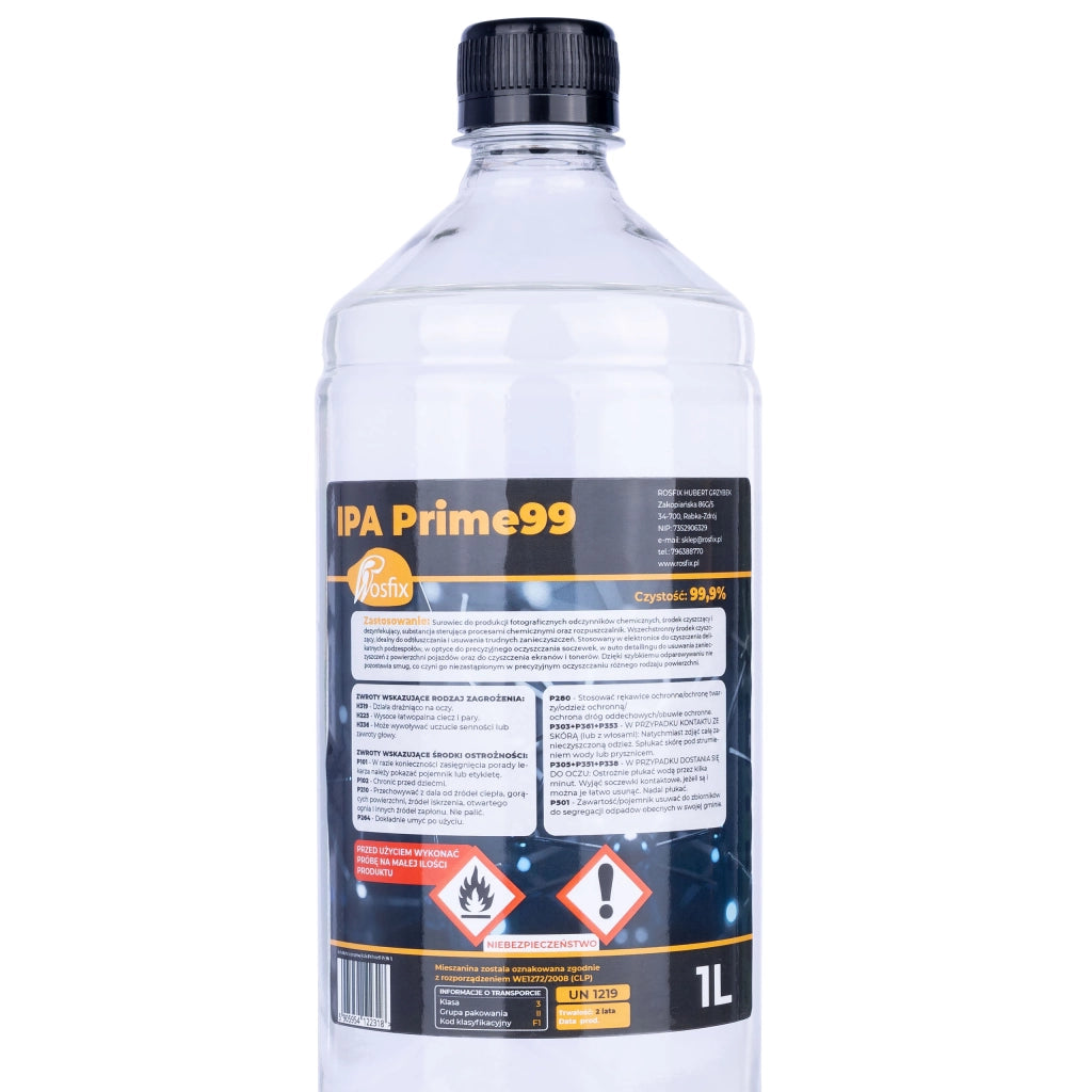 Alcol Isopropilico 99,9% 1L – Alta Purezza per Pulizia e Sgrassaggio | Evaporazione Rapida