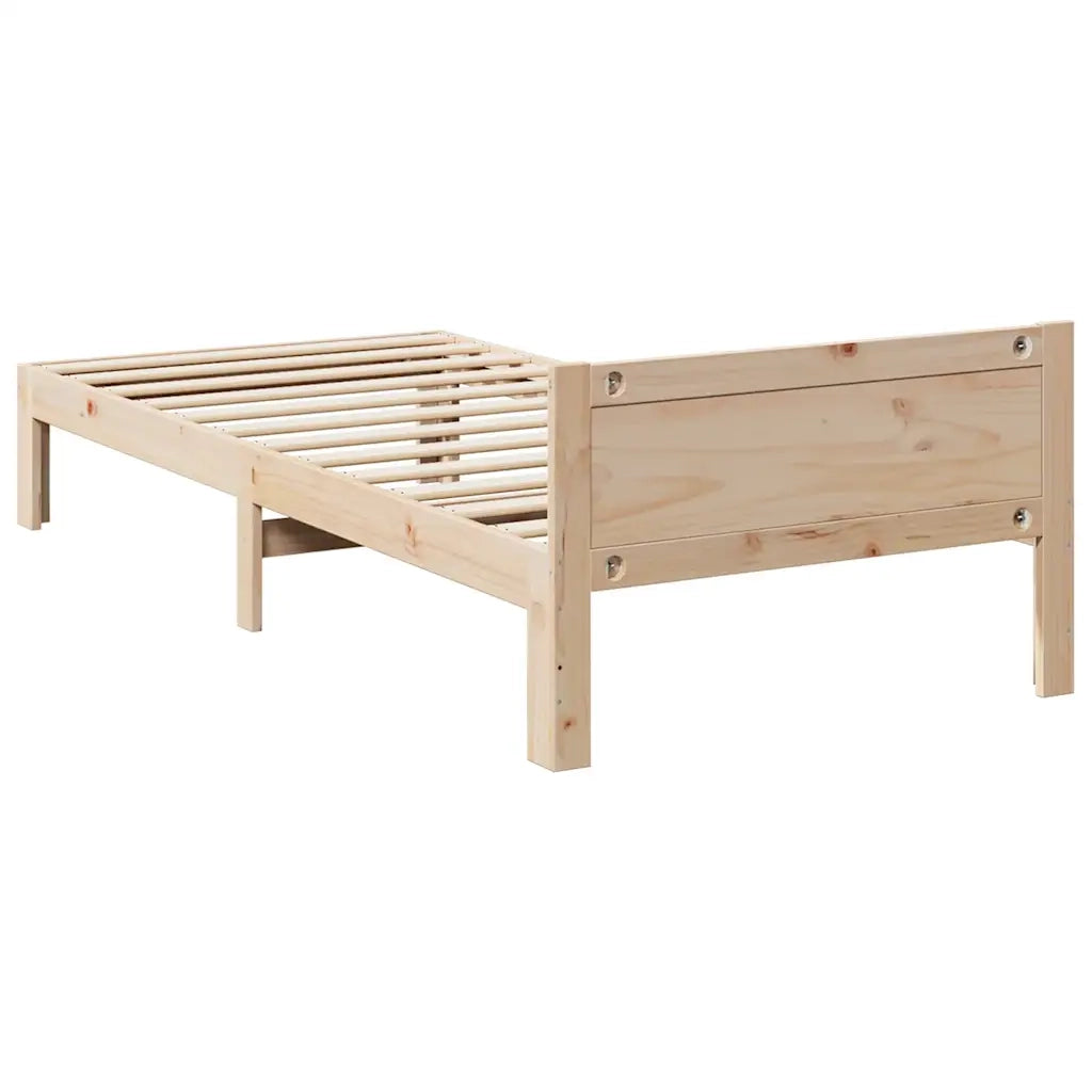 Giroletto senza Materasso 90x200 cm in Legno Massello di Pino 859232