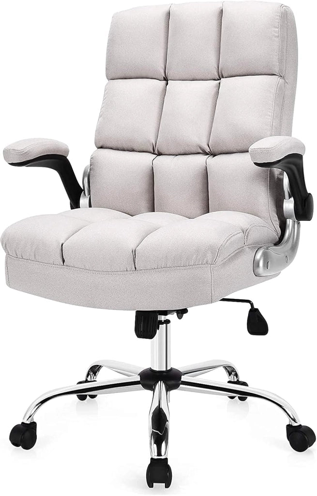 Sedia da ufficio per casa, beige