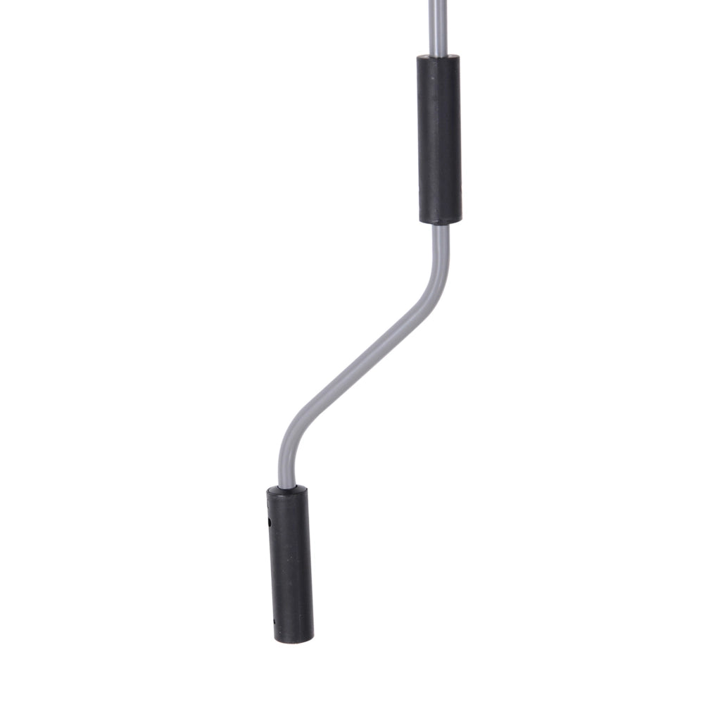 Tenda verticale da balcone grigia in alluminio con tessuto traspirante e protezione UV