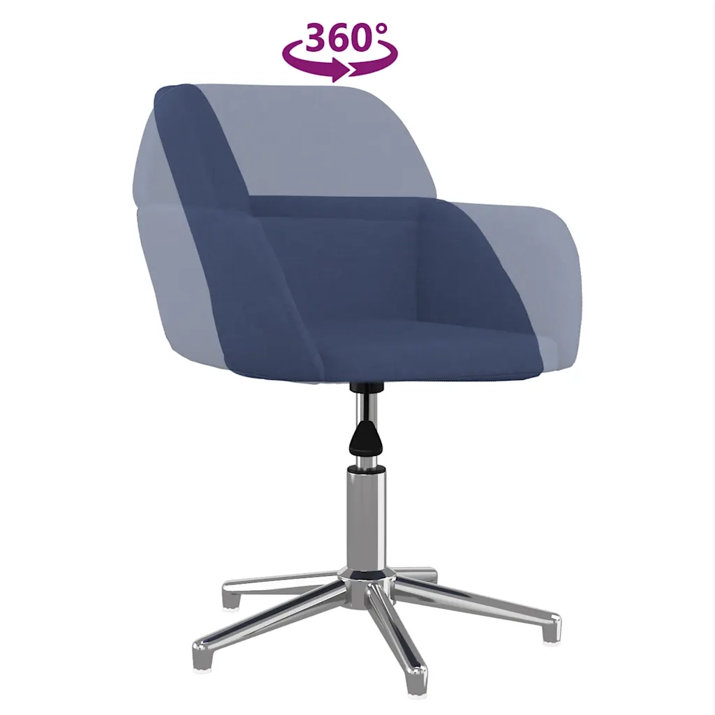 Sedia da Ufficio Girevole Blu in Tessuto cod mxl 21577