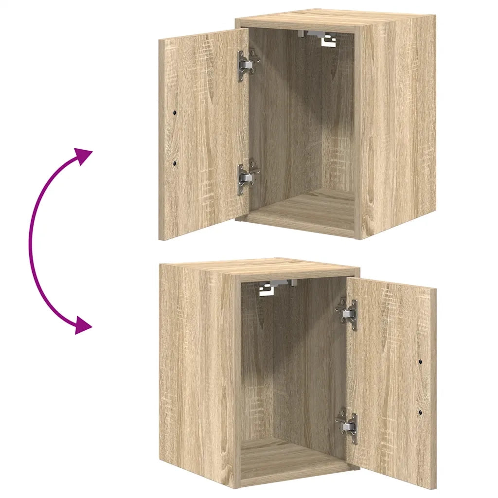Pensili per Garage 2 pz Rovere Sonoma in Legno Multistrato 860612