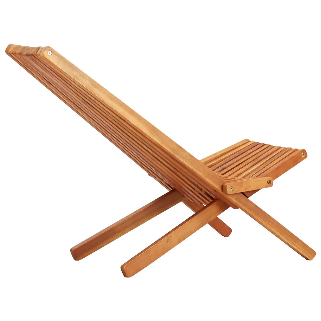 Sedia a Sdraio da Esterno Pieghevole Legno Massello di Acacia 45974