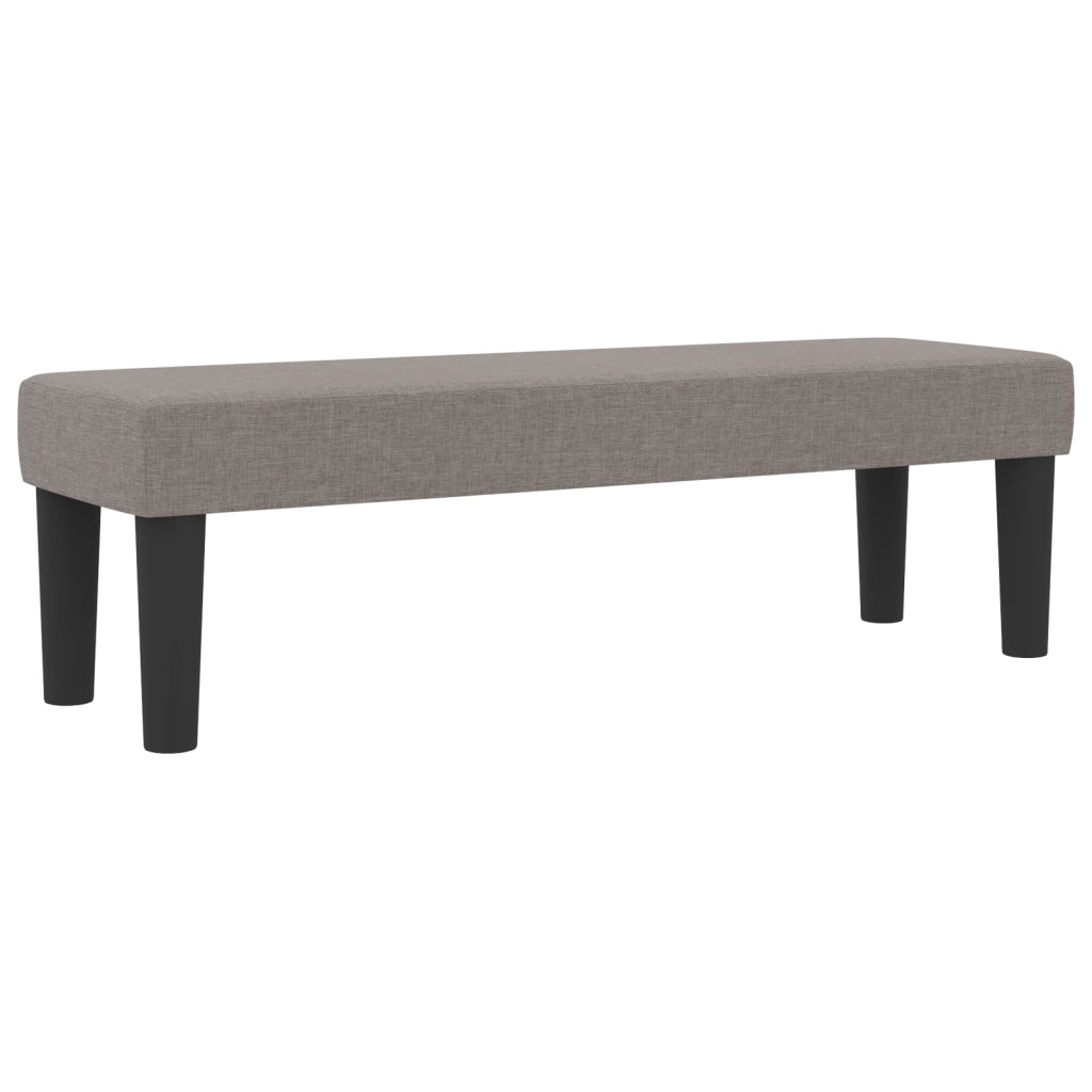Letto Box Spring con Materasso & Panca Taupe 120x200 cm Tessuto