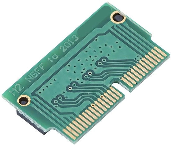 Adattatore di Carta SSD a M.2 - Ideale per MacBook Air/Pro - Standard - Adattatore PCIe x4 - Adatto per 2013-2015 - Compattabile con sistemi di raffreddamento a ventola