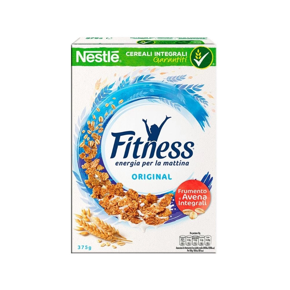 Nestle' fitness original cereali fiocchi di frumento integrale in confezione da 375 grammi