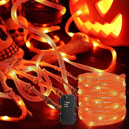 Decorazioni di Natale a Led con Timer per Esterno e Interno, 36 LED, Batterie, per Giardino, Terrazza, Porta di Casa, Festa, Compleanno, Matrimonio, Halloween