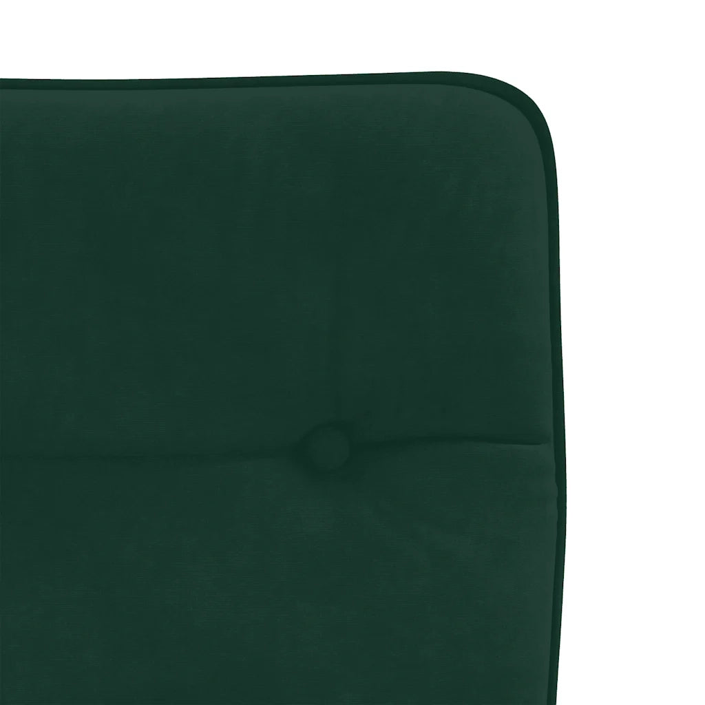 Sedie da Pranzo 6 pz Verde Scuro in Velluto