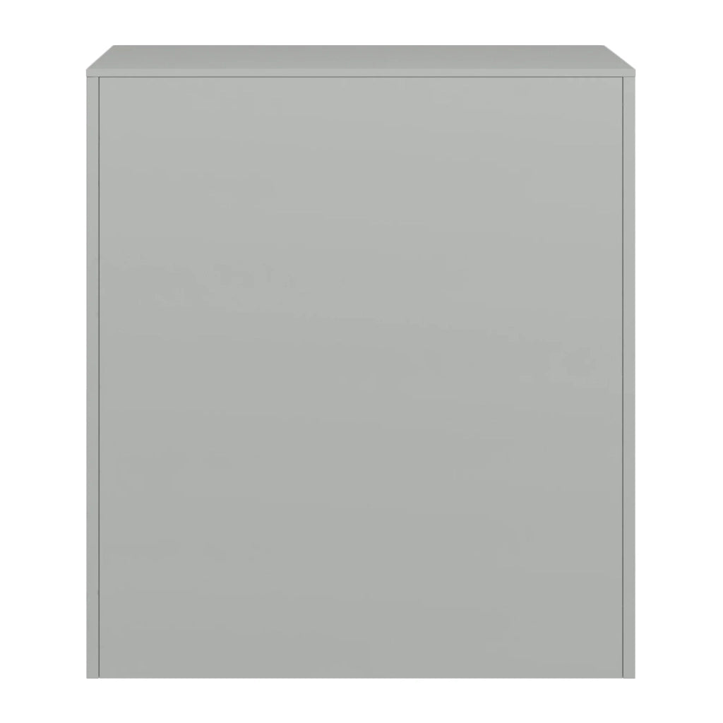 Armadietto metallico con 9 ante 100 x 90 x 40 cm acciaio laccato grigio chiaro 03_0009184