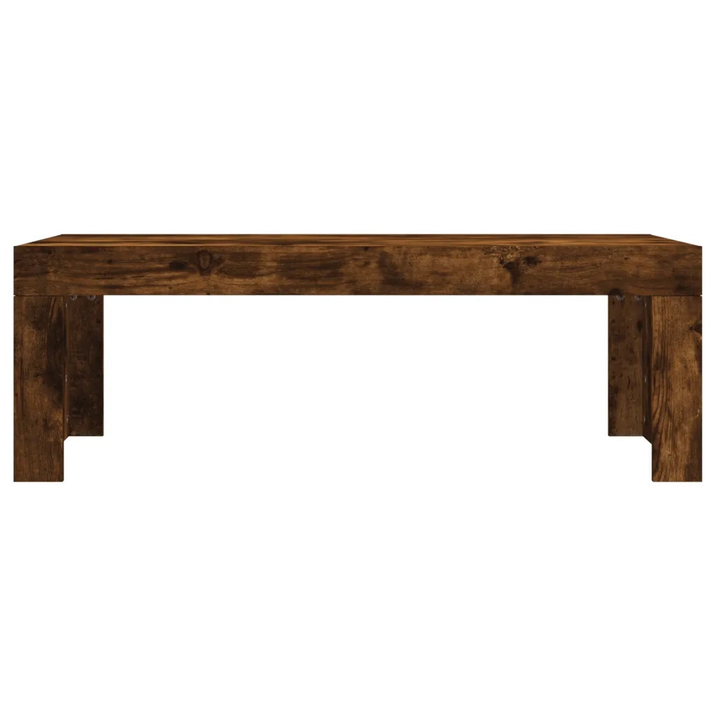 Tavolino da Salotto Rovere Fumo 102x50x36 cm Legno Multistrato 823371