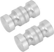 Due Viti di Sorreggimento per Doccia in Alluminio - 2 Pezzi - 6,2 x 3 cm - Viti 3 cm