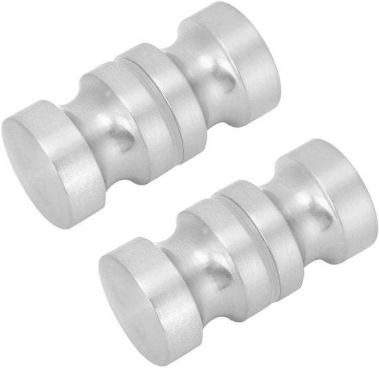 Due Viti di Sorreggimento per Doccia in Alluminio - 2 Pezzi - 6,2 x 3 cm - Viti 3 cm