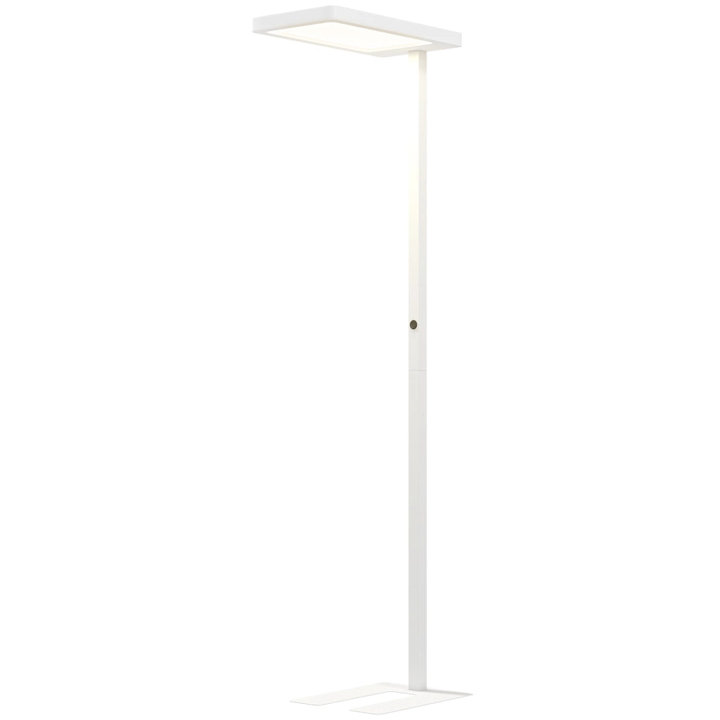 Lampada da terra LED dimmerabile per soggiorno ¨C zephmum ¨C 60x32x196 cm bianca