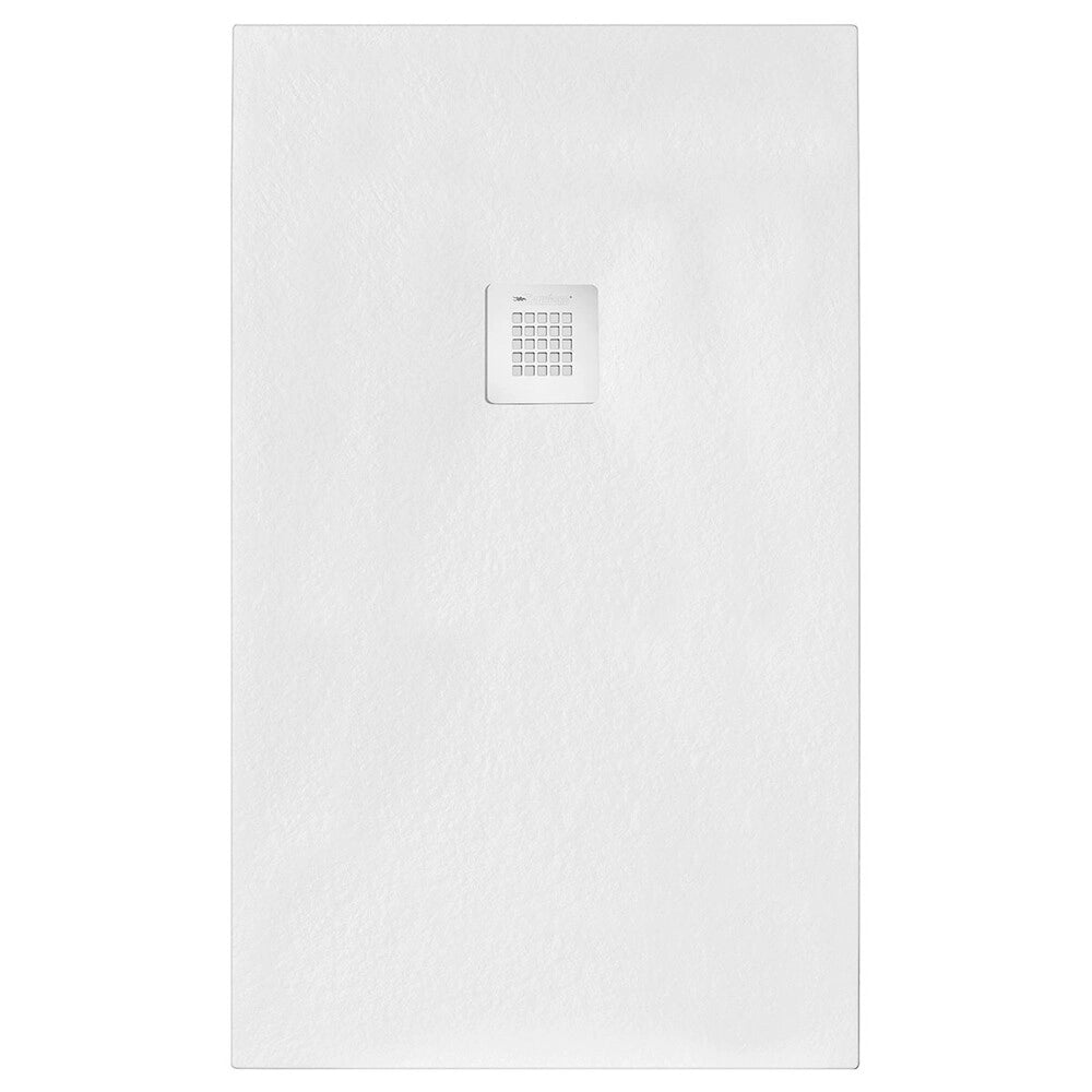 Piatto doccia 90x190 in marmoresina effetto pietra bianco riducibile Ten