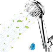 Douchekop alta pressione con 6 impostazioni - risparmio d'acqua - difficile da nascondere - cinta di sigillaggio per prevenire perdite
