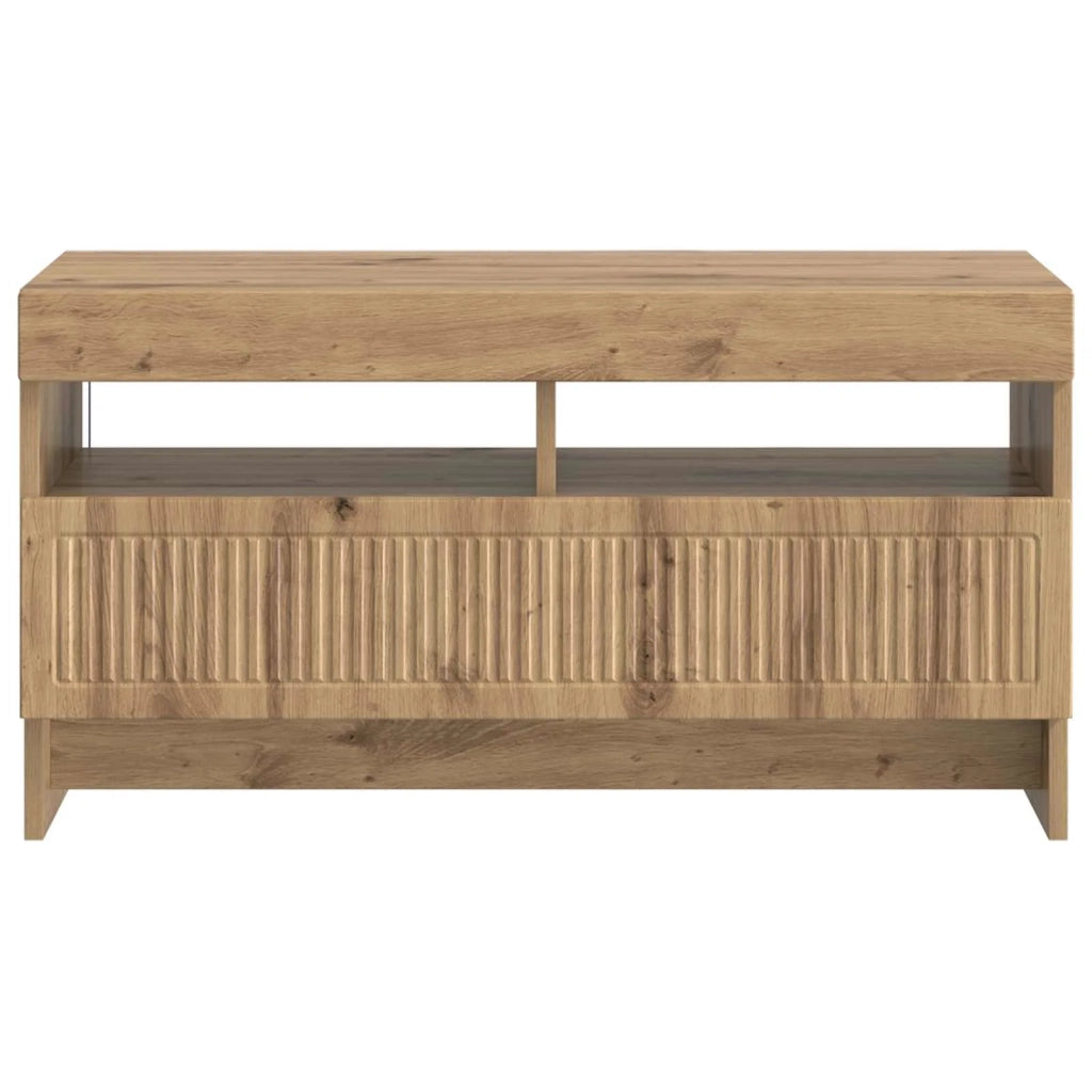 Mobile TV LED Rovere Artigianale Legno ingegnerizzato 896124