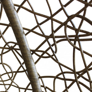 Dondolo Pensile da Giardino Giglio in Acciaio Marrone