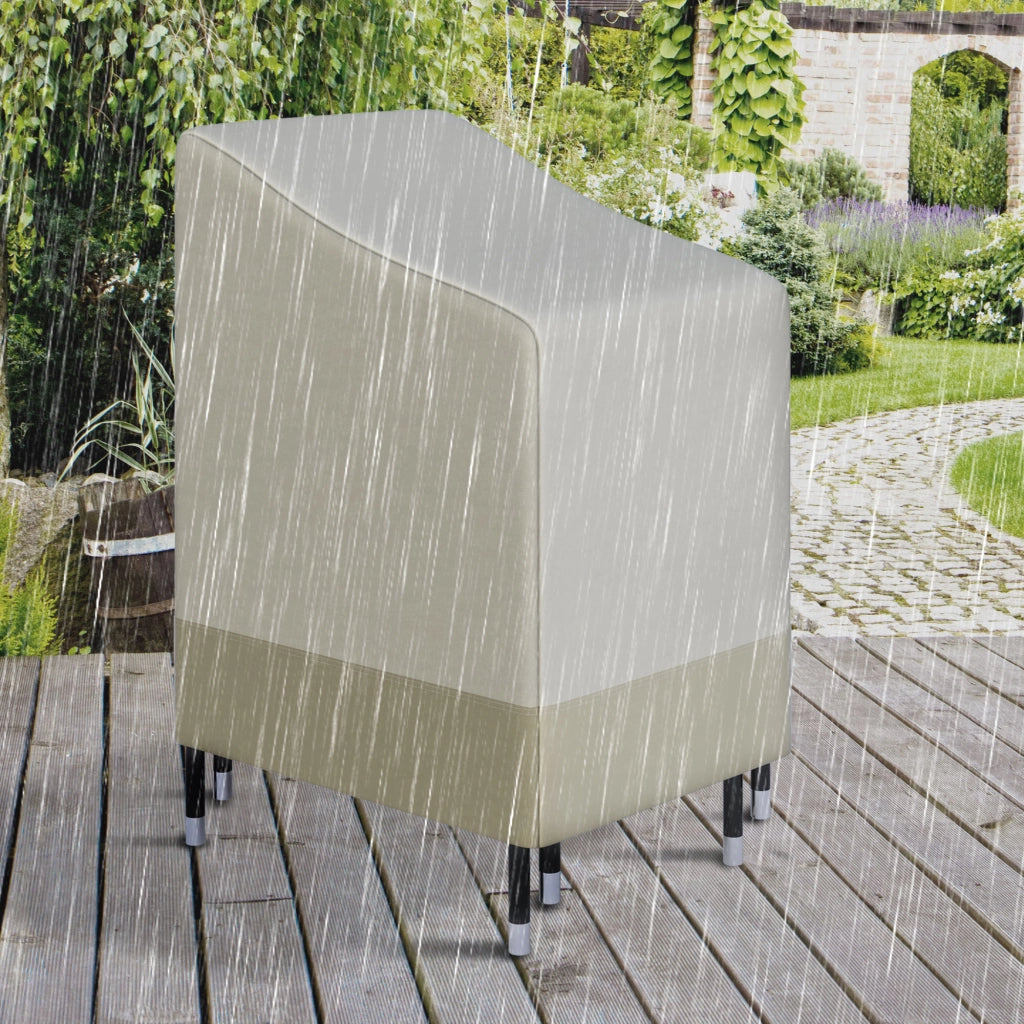 Housse de Protection per Sedie da Giardino Impilabili ¨C Zephmum ¨C Beige 90x70x115 cm