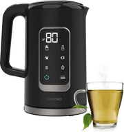Elettrodomestico da 1.7 Litri con 5 Impostazioni di Temperatura e 2200W Interno in Acciaio Inossidabile - Display Touch Screen Thermosense 500 - Spegnimento Automatico - Nero