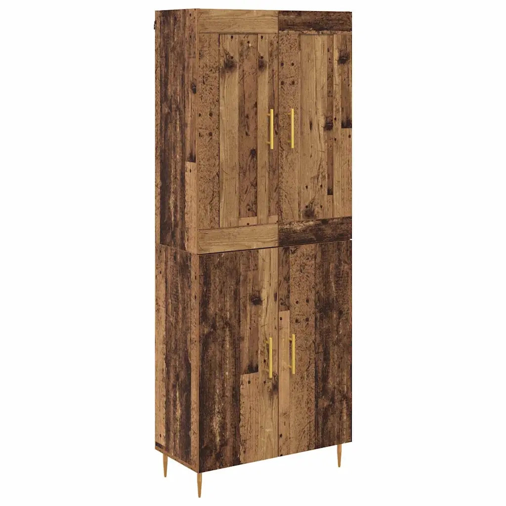 Credenza | Madia | Buffet da pranzo | Armadio da pranzo Legno vecchio 69,5 x 34 x 180 cm Legno multistrato