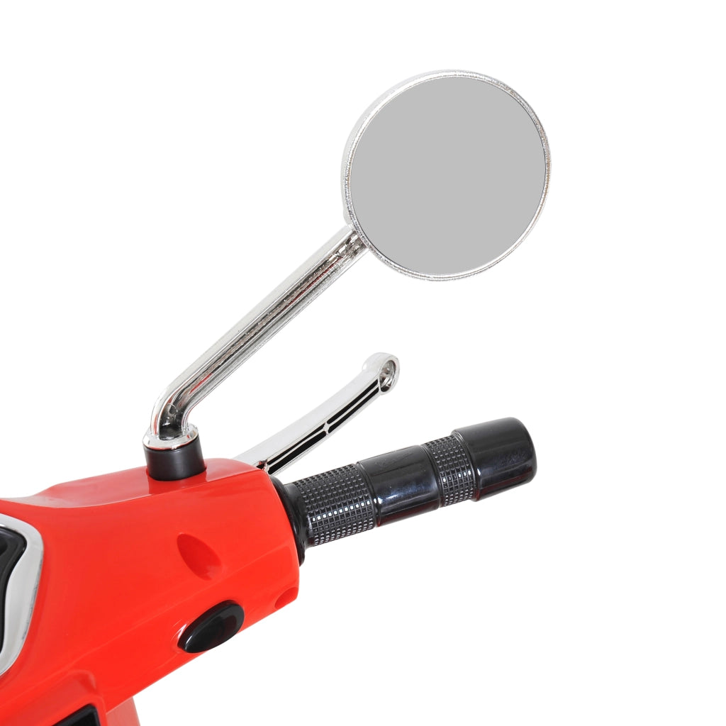 Triciclo Elettrico Vespa Scooter per Bambini ¨C Zephmum ¨C Rosso con Luce MP3 USB