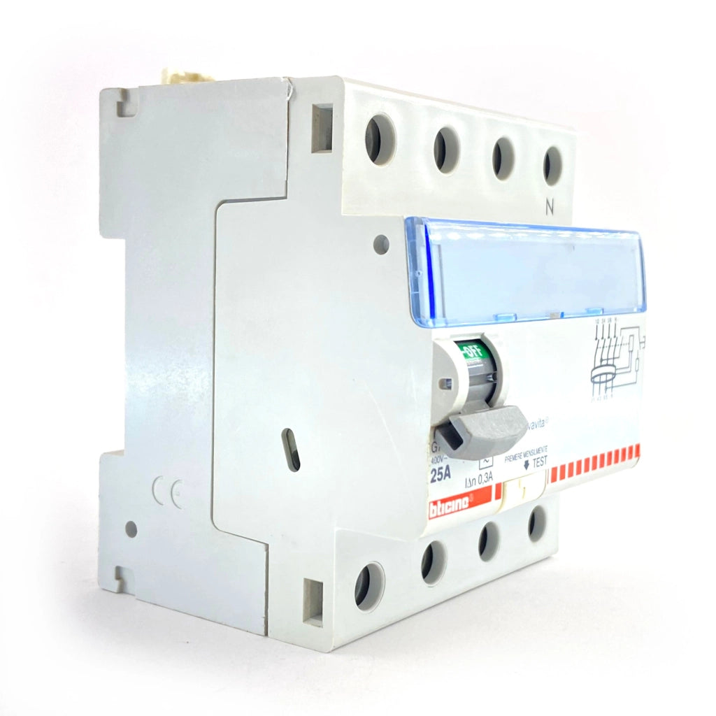 Differenziale puro 0,30A 4 moduli 25A Bticino