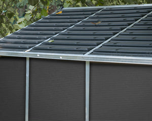 Casetta Da Giardino in Policarbonato Ultra Resistente Rubicon  303X237X235  cm Grigio Scuro