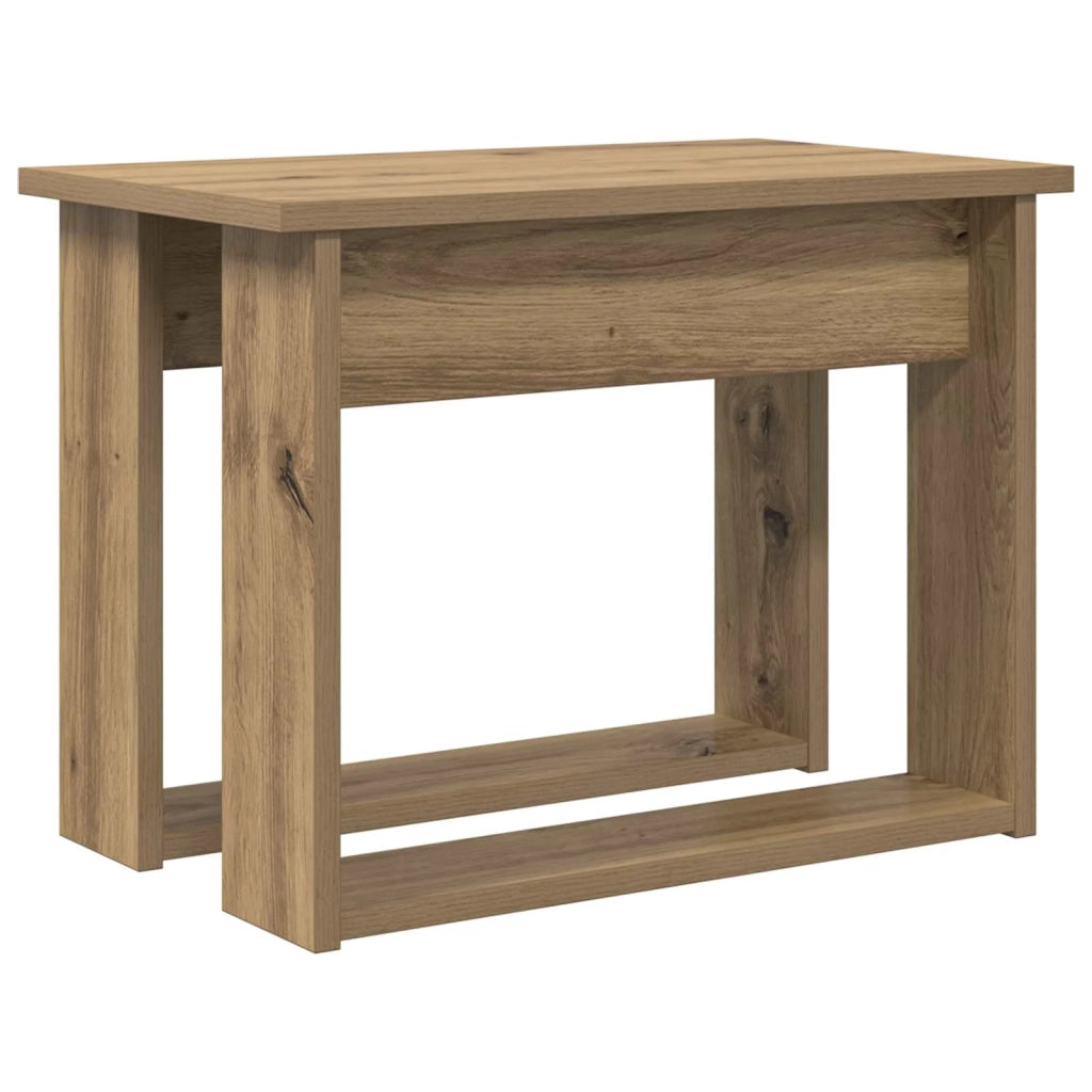 Set di Tavolini da Caffè 2 pcs Rovere artigianale