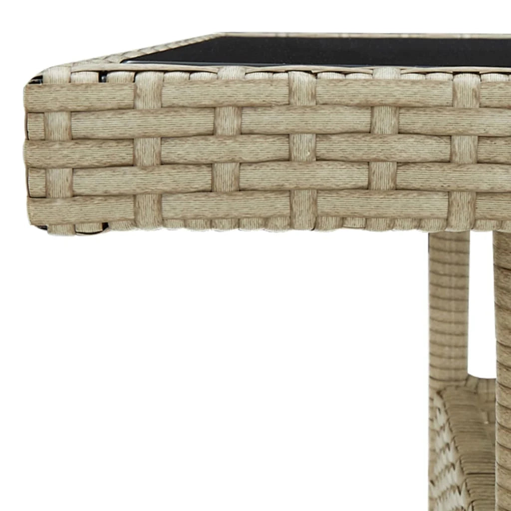 Set da pranzo da giardino in vimini e vetro beige 3 pezzi 02_0014748