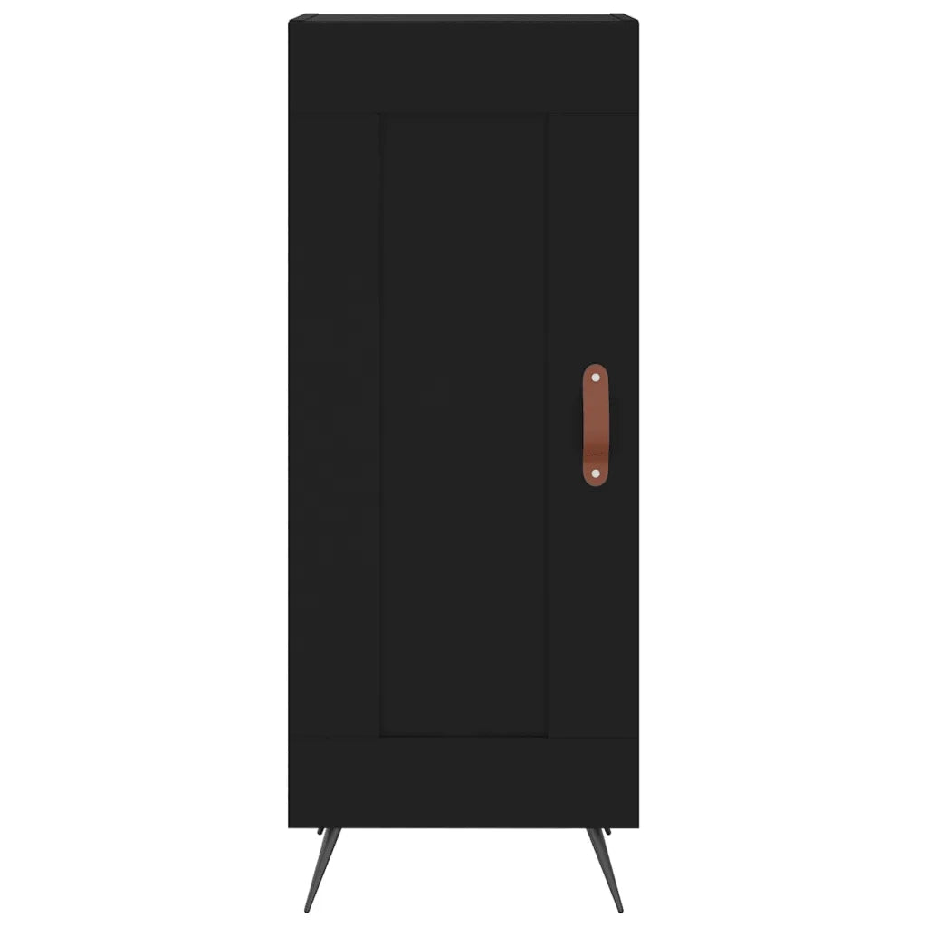 Credenza Nero 34,5x34x90 cm in Legno Multistrato 830413