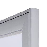 Bacheca con Apertura a Battente 96,1x69,6x2,3 cm in Alluminio Silver