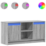 Mobile TV | Armadietto TV | Mobile Porta TV con LED Grigio Sonoma 100x34x50cm in Truciolato